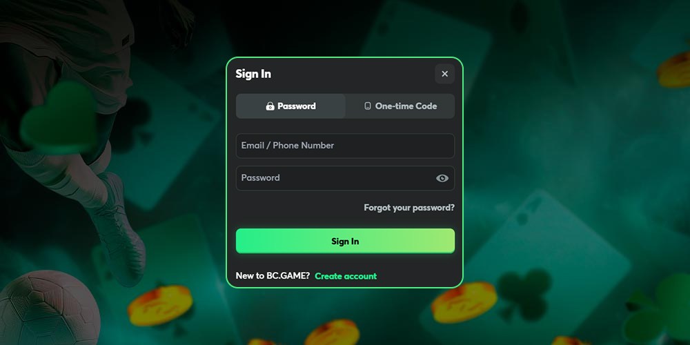 Log in op uw bestaande casino-account.