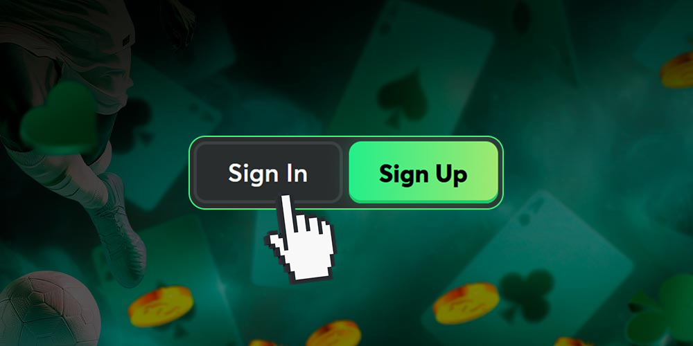 Klik op de registratieknop op de officiële website van het casino.